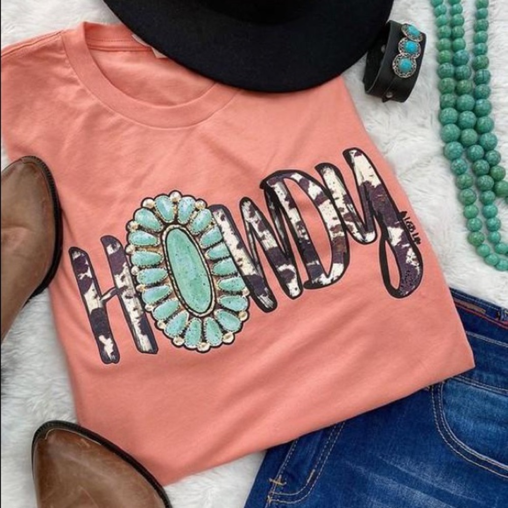 Howdy western graphic tee